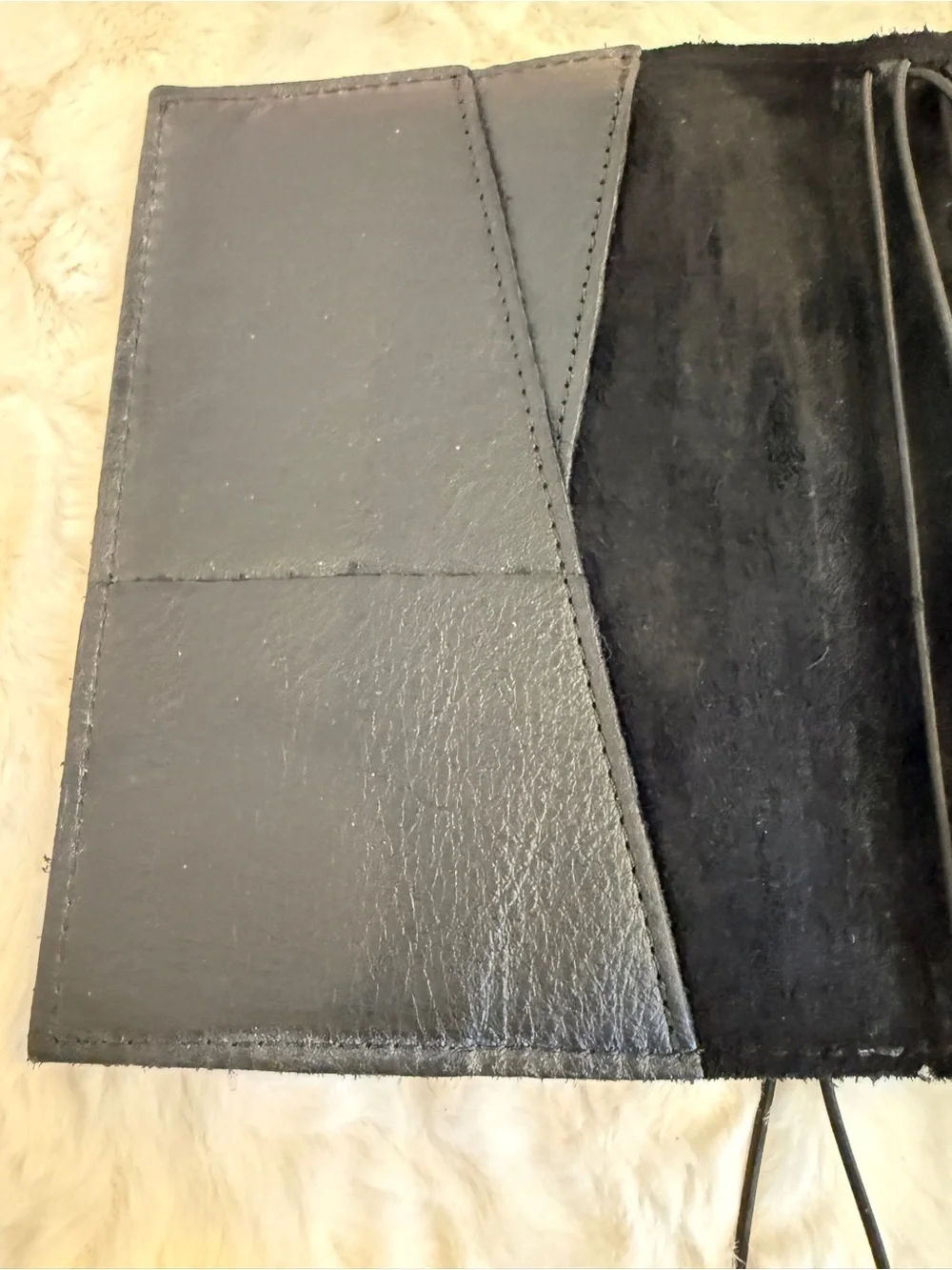 Foxy Fix black leather B6 Travelers Notebook cover